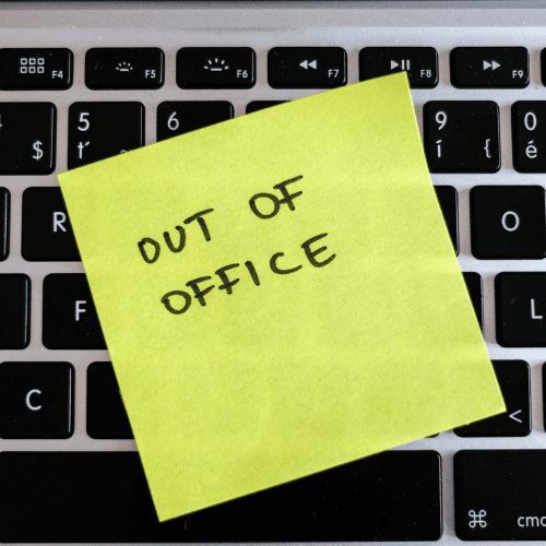 out of office post-it