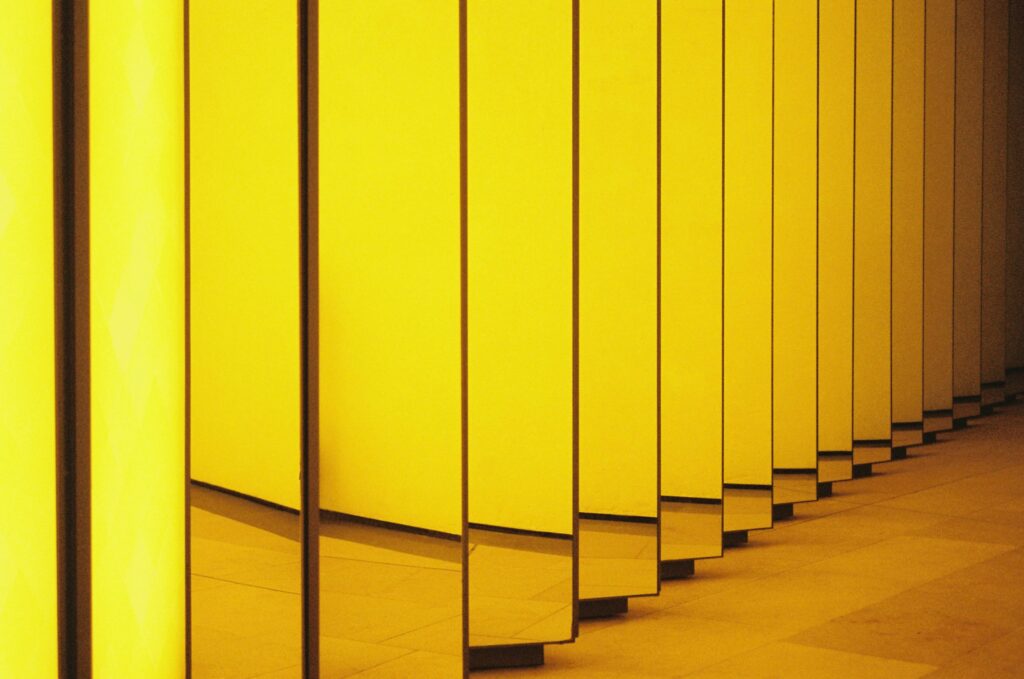 yellow mirrors